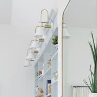 One Light Wall Sconce by Crystorama - Medford Collection, White Finish - MED-B5501-WH