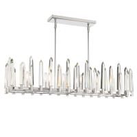 Six Light Chandelier by Crystorama - Watson Collection, Polished Nickel Finish - WAT-B2006-PN