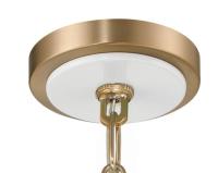 One Light Pendant by Crystorama - Xavier Collection, Vibrant Gold Finish - XAV-B8301-VG