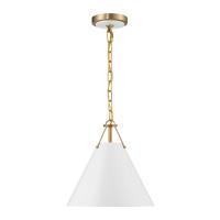 One Light Pendant by Crystorama - Xavier Collection, Vibrant Gold Finish - XAV-B8301-VG
