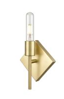 LED Wall Sconce by Innovations - Auralume Collection, Satin Brass Finish - 425-1W-SB-T10LED
