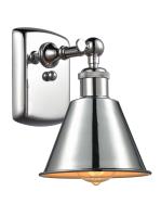 LED Wall Sconce by Innovations - Ballston Collection, Polished Chrome Finish - 516-1W-PC-M8-LED