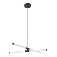 LED Chandelier by Kuzco Lighting - Akari Collection, Black Finish - CH18537-BK