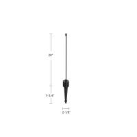 LED Garden Light by Kuzco Lighting - Dorian Collection, Black Finish - EG26718-BK