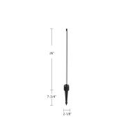 LED Garden Light by Kuzco Lighting - Dorian Collection, Black Finish - EG26724-BK