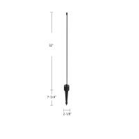 LED Garden Light by Kuzco Lighting - Dorian Collection, Black Finish - EG26730-BK