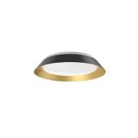LED Flush Mount by Kuzco Lighting - Jasper Collection, Black/Gold Finish - FM43414-BK/GD