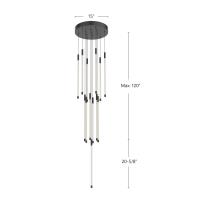 LED Pendant by Kuzco Lighting - Motif Collection, Black Finish - MP75121-BK
