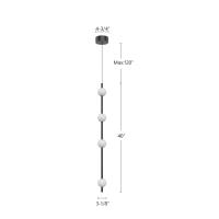 LED Pendant by Kuzco Lighting - Misaki Collection, Black Finish - PD14740-BK