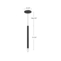 LED Pendant by Kuzco Lighting - Elixir Collection, Black Finish - PD15415-BK