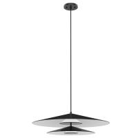 LED Pendant by Kuzco Lighting - Cruz Collection, Metal - Black/White Finish - PD22907-BK/WH