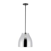 LED Pendant by Kuzco Lighting - Trinity Collection, Black/Chrome Finish - PD62012-BK/CH