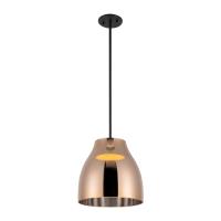 LED Pendant by Kuzco Lighting - Trinity Collection, Black/Copper Finish - PD62012-BK/CP