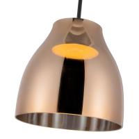 LED Pendant by Kuzco Lighting - Trinity Collection, Black/Copper Finish - PD62012-BK/CP