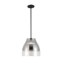 LED Pendant by Kuzco Lighting - Trinity Collection, Black/Smoked Finish - PD62012-BK/SM