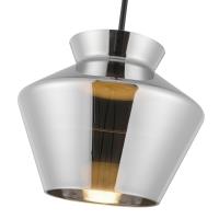LED Pendant by Kuzco Lighting - Trinity Collection, Black/Chrome Finish - PD62013-BK/CH