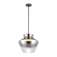 LED Pendant by Kuzco Lighting - Trinity Collection, Black/Smoked Finish - PD62013-BK/SM