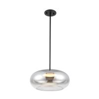 LED Pendant by Kuzco Lighting - Trinity Collection, Black/Chrome Finish - PD62014-BK/CH