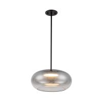 LED Pendant by Kuzco Lighting - Trinity Collection, Black/Smoked Finish - PD62014-BK/SM