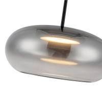 LED Pendant by Kuzco Lighting - Trinity Collection, Black/Smoked Finish - PD62014-BK/SM