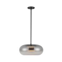 LED Pendant by Kuzco Lighting - Trinity Collection, Black/Smoked Finish - PD62014-BK/SM