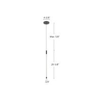 LED Pendant by Kuzco Lighting - Motif Collection, Black Finish - PD75021-BK
