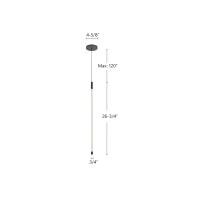 LED Pendant by Kuzco Lighting - Motif Collection, Black Finish - PD75027-BK
