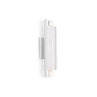 LED Wall Sconce by Kuzco Lighting - Dela Collection, White/Silver Finish - WS41216-WH/SV