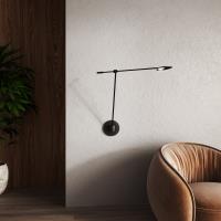 LED Wall Sconce by Kuzco Lighting - Rotaire Collection, Black Finish - WS90101-BK