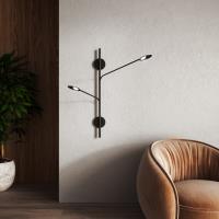 LED Wall Sconce by Kuzco Lighting - Rotaire Collection, Black Finish - WS90102-BK