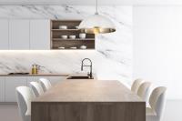 One Light Pendant by Z-Lite - Landry Collection, Matte White + Brushed Nickel Finish - 1004P20-MW-BN