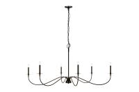 Six Light Chandelier by Z-Lite - Arrington Collection, Matte Black Finish - 2301-63MB