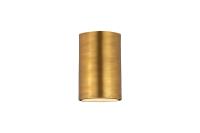 One Light Flush Mount by Z-Lite - Harley Collection, Rubbed Brass Finish - 2302F1-RB