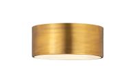 Two Light Flush Mount by Z-Lite - Harley Collection, Rubbed Brass Finish - 2302F2-RB