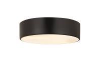 Three Light Flush Mount by Z-Lite - Harley Collection, Matte Black Finish - 2302F3-MB
