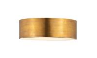 Three Light Flush Mount by Z-Lite - Harley Collection, Rubbed Brass Finish - 2302F3-RB