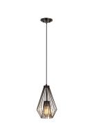 One Light Pendant by Z-Lite - Quintus Collection, Plated Bronze Finish - 442MP-BP