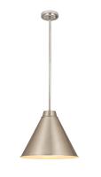 One Light Pendant by Z-Lite - Eaton Collection, Brushed Nickel Finish - 6011P18-BN