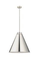 One Light Pendant by Z-Lite - Eaton Collection, Polished Nickel Finish - 6011P24-PN