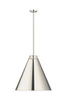 One Light Pendant by Z-Lite - Eaton Collection, Polished Nickel Finish - 6011P24-PN