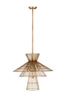 Six Light Chandelier by Z-Lite - Alito Collection, Rubbed Brass Finish - 6015-6RB