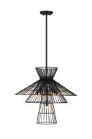 Six Light Chandelier by Z-Lite - Alito Collection, Matte Black Finish - 6015-6MB