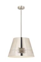 One Light Chandelier by Z-Lite - Maddox Collection, Polished Nickel Finish - 6013-18PN
