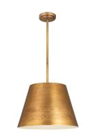 One Light Chandelier by Z-Lite - Maddox Collection, Rubbed Brass Finish - 6013-18RB