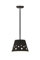 One Light Pendant by Z-Lite - Katie Collection, Matte Black Finish - 6014-12MB