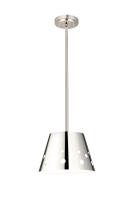 One Light Pendant by Z-Lite - Katie Collection, Polished Nickel Finish - 6014-12PN