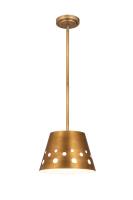 One Light Pendant by Z-Lite - Katie Collection, Rubbed Brass Finish - 6014-12RB