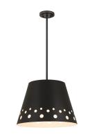 One Light Chandelier by Z-Lite - Katie Collection, Matte Black Finish - 6014-18MB