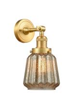 LED Wall Sconce by Innovations - Franklin Restoration Collection, Satin Gold Finish - 203-SG-G146-LED