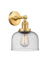 LED Wall Sconce by Innovations - Franklin Restoration Collection, Satin Gold Finish - 203-SG-G74-LED